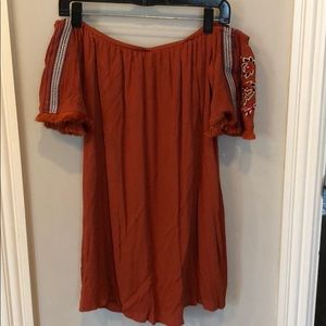 Burnt orange dress